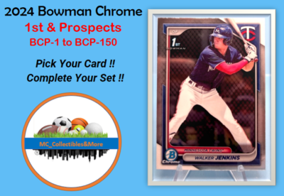 #ad 2024 Bowman CHROME 1st amp; Prospects BCP 1 to BCP 150 You Pick Complete Your Set $3.49