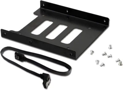 VALUEGIST 2.5" to 3.5" SSD/HDD Mounting Kit, Metal Bracket Adapter with SATA 3.0 Cable