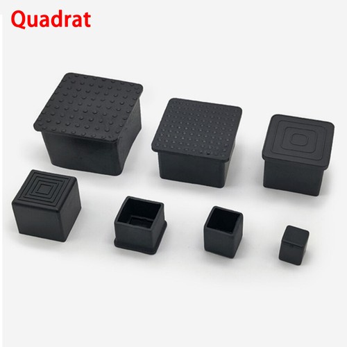 Quadrat / Rechteck / Runder Gummi Abdeckung Stuhl,Tisch, Füße, Röhre Endkappen - Picture 9 of 71