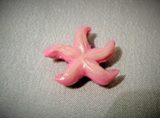 LT PINK STARFISH FOR FLOATING CHARM LOCKET Polymer clay necklace Sea Star Fish