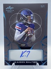 2024 Leaf Trinity Football Kaidon Salter Clear Black Auto 1/1 Colorado Buffaloes