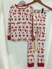 NWT Carter's Fair Isle Pink Pajamas Set kids Girl Cotton Christmas 6,7,810,12,14