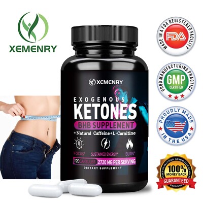 Exogene Ketone 2720mg   BHB Advanced Keto, Gewichtsverlust, Fatburner-Ketose