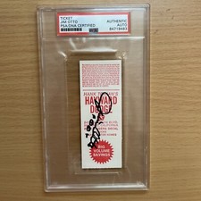 Jim Otto Signed Autographed December 17, 1972 Game Ticket Vs Bears PSA DNA