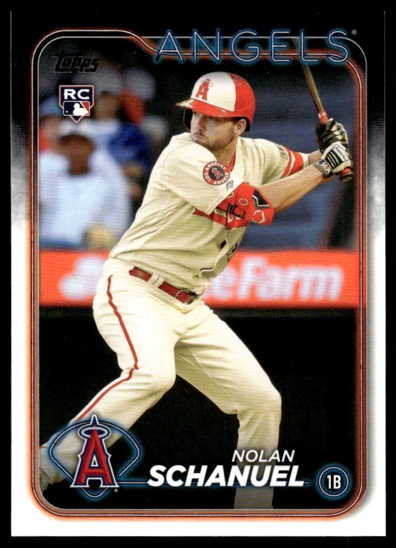 Nolan Schanuel 2024 Topps Series One 1 Rookie Card RC #53 Los Angeles Angels