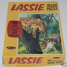 WOW Vintage 1967 LASSIE 100 Piece Complete Jigsaw Puzzle Rare