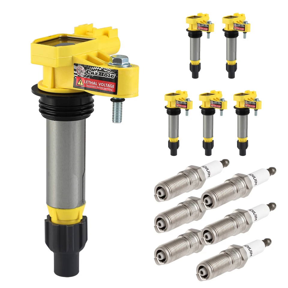 UF569 Bobinas de Encendido Paquete Bujías Juego de 6 para CADILLAC ATS CTS SRX STS XTS Foto 3 de 4