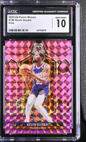 2023 PANINI MOSAIC 180 KEVIN DURANT PINK /149 CGC 10 Gem Mint Suns