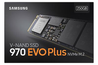 SSD 250GB Samsung 970 EVO Plus M.2 80mm PCI-E (NVMe) intern für PC/Nobeook