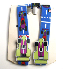 Vintage Avon Children's Pit Stop Race Car Suspenders - New no package 