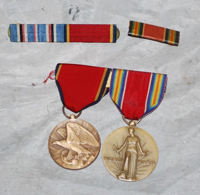 WWII Victory Medal + WWII Naval Reserve Medal W/ Ribbon Bars eBay