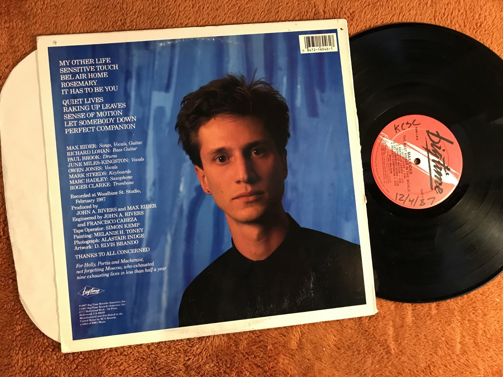 Max Eider Max Eider The Best Kisser In The World '87 LP Big Time 60461B alt jazz ...