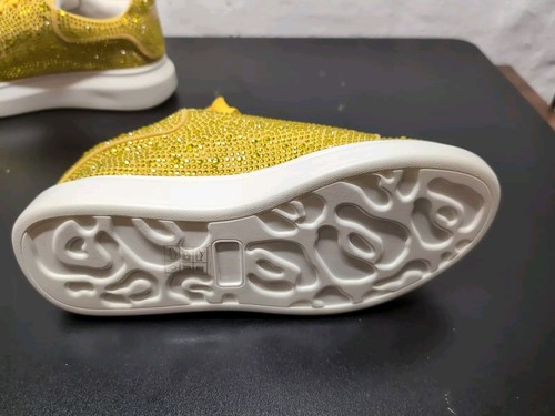 J75 by Jump Slick Sneakers Yellow Rhinestones Mens Size 8 NEW - Picture 5 of 10
