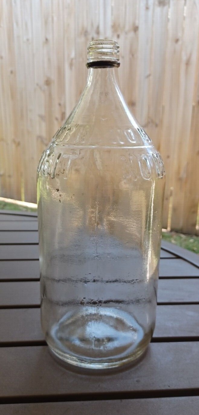 1/2 Gallon No Return No Deposit Glass Bottle Vintage eBay