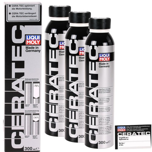 3x 300ml LIQUI MOLY CERA TEC CERAMIC WEAR PROTECTION OIL ADDITIVE LM