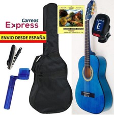 Pack guitarra clasica Española negra adulto 4/4 - nueva. con funda y afinador | Compra online en