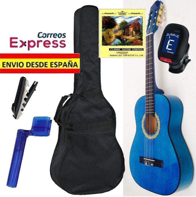 FUNDA DE NYLON PARA GUITARRA CLÁSICA SIN ACOLCHAR / 2 CORREAS / TAMAÑO 4-4