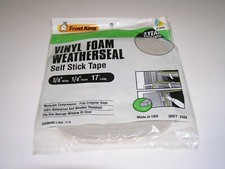 Frost King Vinyl Foam Weatherseal Tape, 3/8W x 1/4-In. T x 17-Ft. -V444
