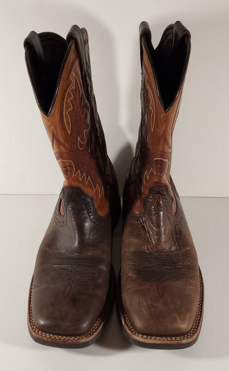 Ariat Quickdraw Boots Leather Cowboy Western Brown Mens 9.5  display picture 3
