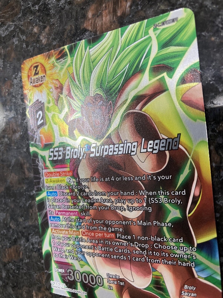 SS3 Broly Surpassing Legend EX21 Z Leader Foil Dragon Ball Super
