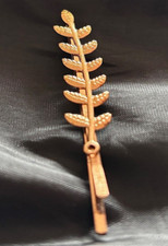 Gold Tone Grip Sprig of Acacia Style
