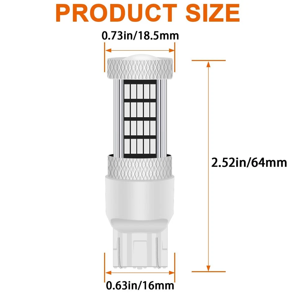 Newest 9-30V Super Bright Low Power Dual Brightness 7443 7440 7441 7444 T20 - Image 4 of 4