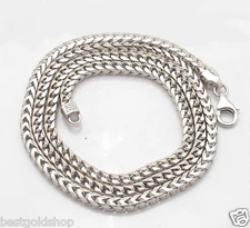 22" 24" 4.8mm Mens Solid Franco Chain Necklace Real Sterling Silver 925