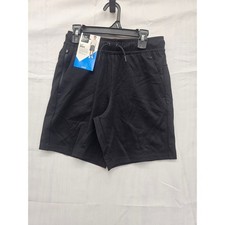 Member's Mark Boys Luxe Short Black Elastic Waist Zipper Pocket Size 10/12