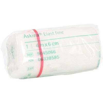 ASKINA Elast Fine Binde 6 cmx4 m cellophaniert 1 St