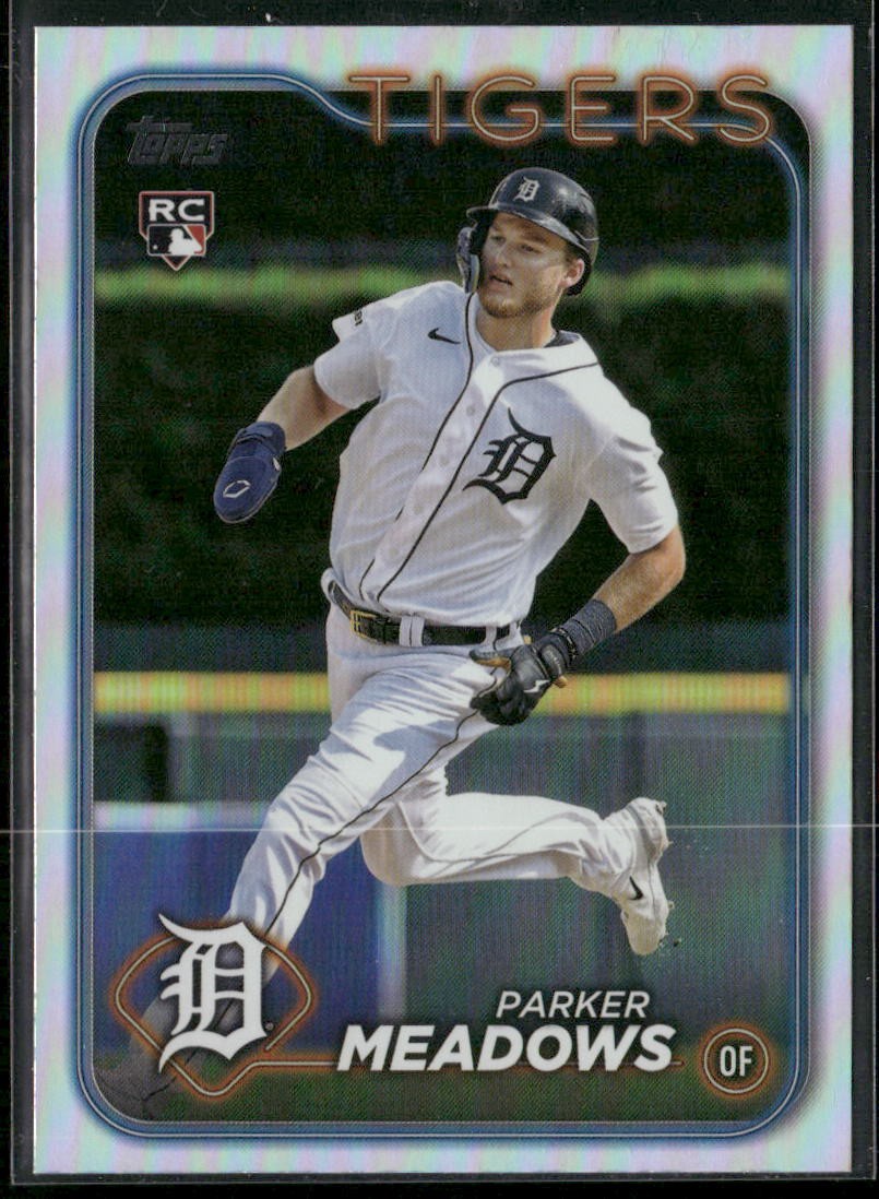 2024 Topps #516 Parker Meadows Rainbow Foil