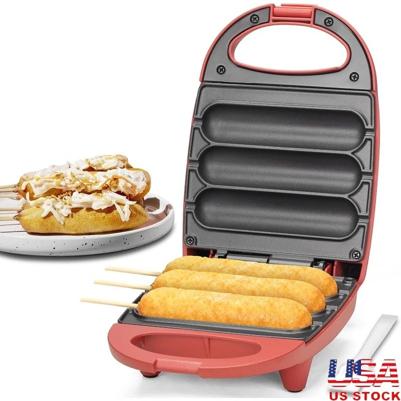 Nonstick Corn Dog Maker Instant Cooking Easy Cleanup Sticks Included Gift Idea