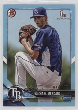 2018 Bowman Prospects Sky Blue 49/499 Michael Mercado #BP16 0b3