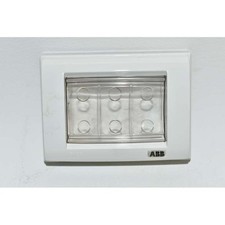 ABB Elos 19380526 Placca Stagna IP55 3 Moduli Bianca