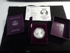 1990-S Proof American Silver Eagle Dollar $1 Box & COA US Mint Bullion OGP