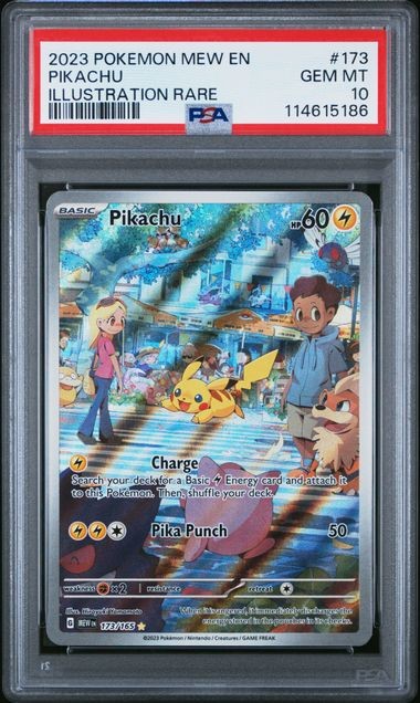 Pokemon Pikachu 151 Illustration Rare #173 PSA 10 Gem Mint