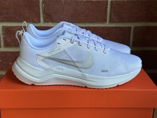 New Nike Downshifter 12 White Silver Size 10 Womens Sneakers NIB Running Shoes