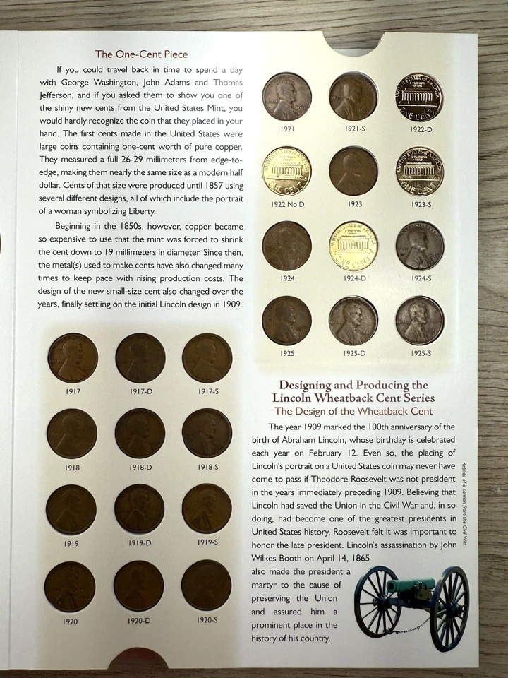 **  1909-2025 LINCOLN CENT SET- 294 COINS- BU/ SEMI KEYS/ GOLD PLATED COINS  ** - Image 2 of 4