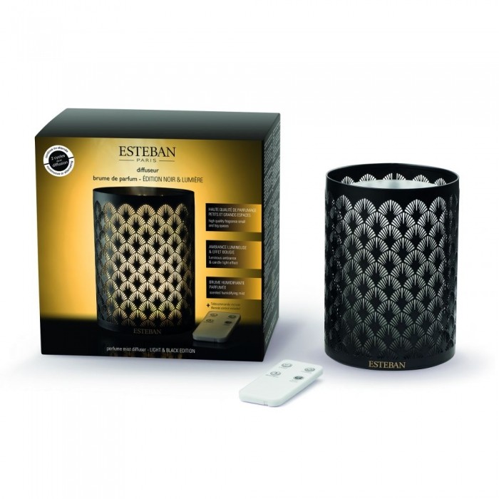 Diffuseur brume de parfum édition noir et lumière 12 cm esteban