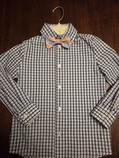 Boys Dress Up Shirt With Bow Tie Size 6