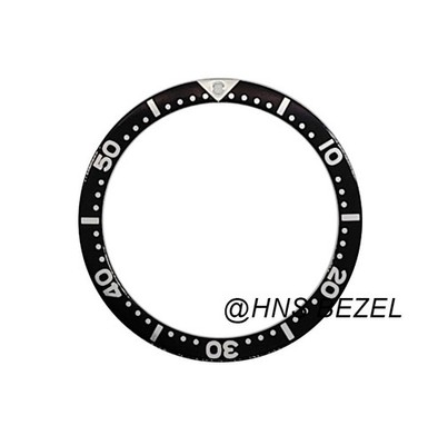 BEZEL INSERT FOR MEN SEIKO 7002,6309,7S26,SKX007K2 DIVER AUTOMATIC BLACK
