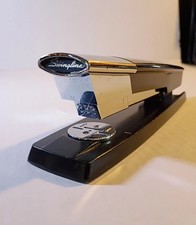 vintage Swingline 333 stapler 1960's MCM atomic black & chrome made in USA works