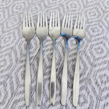 5 WMF Cromargan Stainless Flatware Action DINNER Forks Korea Fork Set of 5
