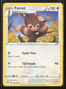 Furret 136/189 Darkness Ablaze Uncommon Pokemon Card