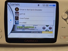 GPH CAANOO White Emulator Linux Handheld Console Very Rare WORKS W/ Cord