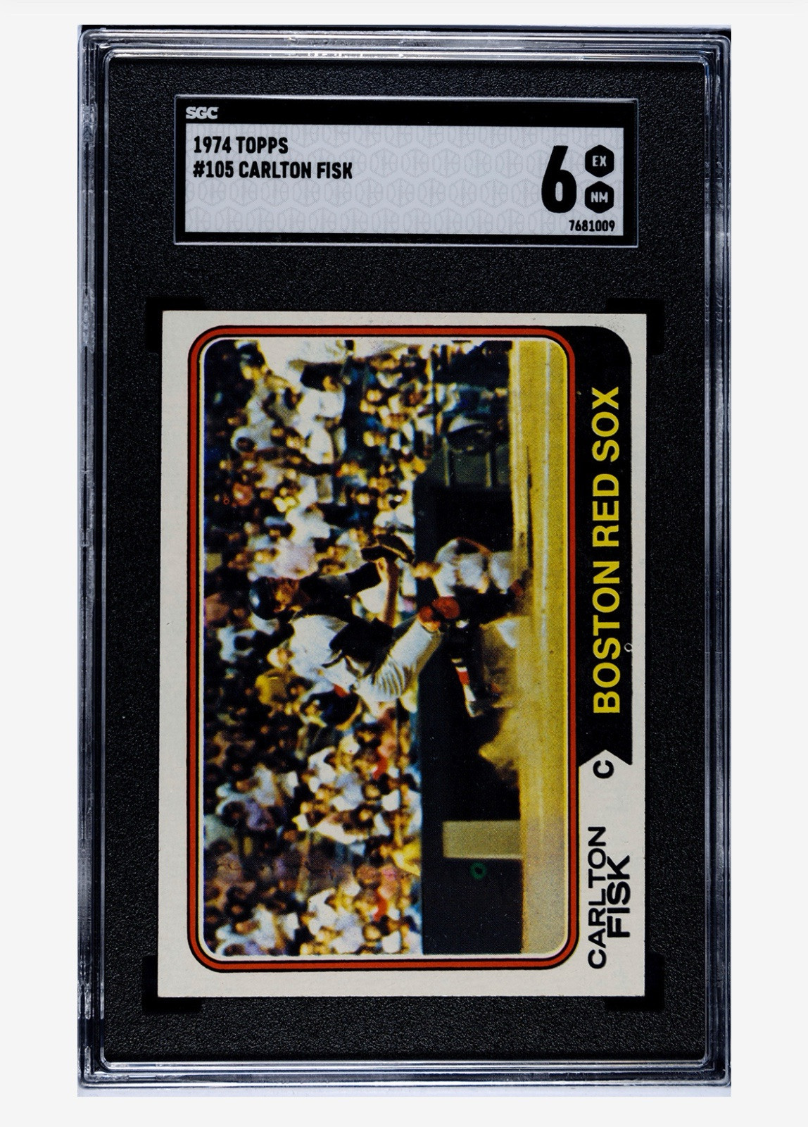 1974 Topps - Carlton Fisk #105 Hof SGC 6 EX-NR MINT CLEAN