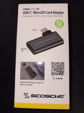 SCOSCHE STRIKELINE USB-C  Micro SD Card Adapter  Made For Dashcam  NEW SEALED