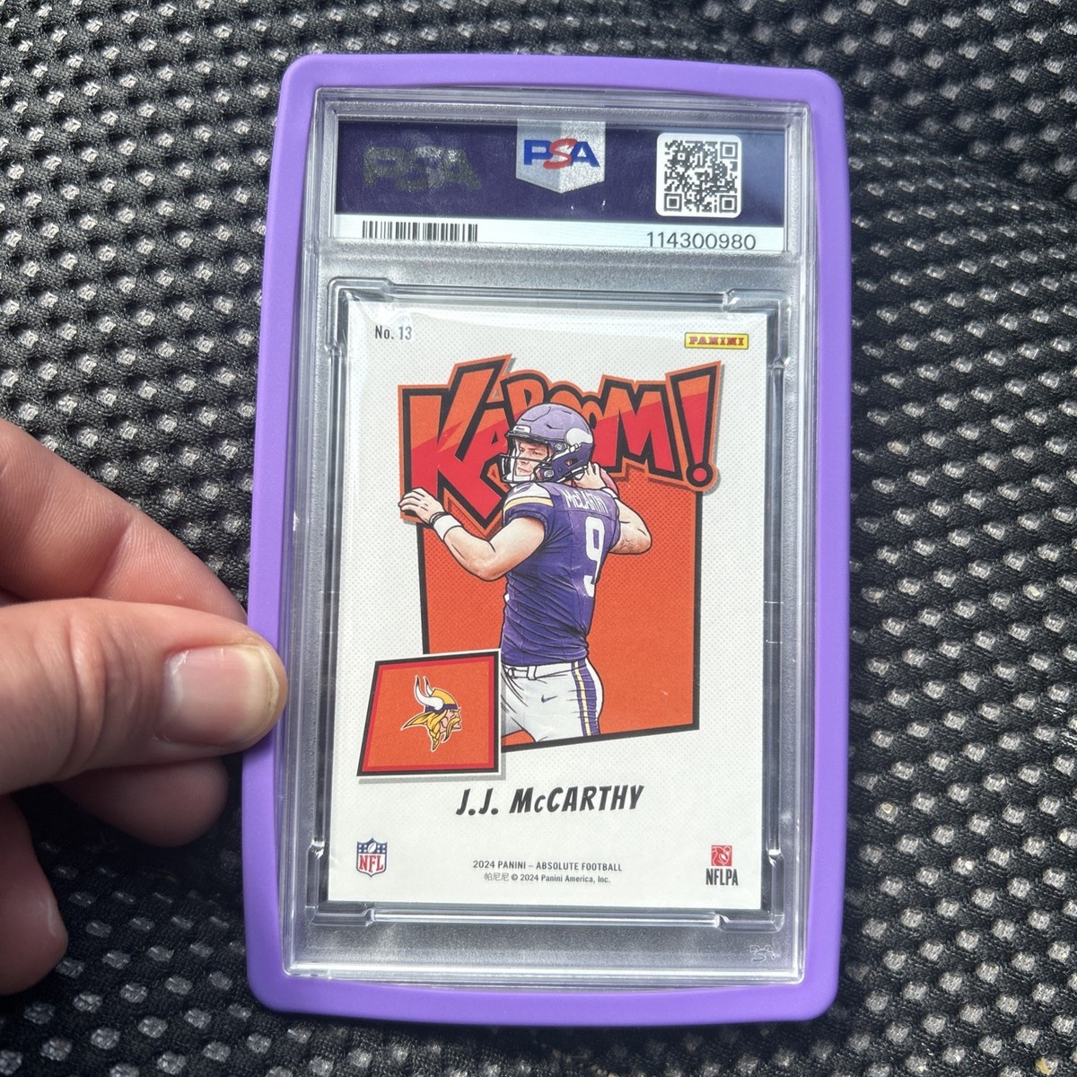 2024 Panini Absolute - Kaboom! Horizontal J.J. McCarthy #13