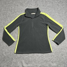 Old Navy Womens Quarter Zip Lightweight Fleece Pullover Sweatshirt Gray Size M