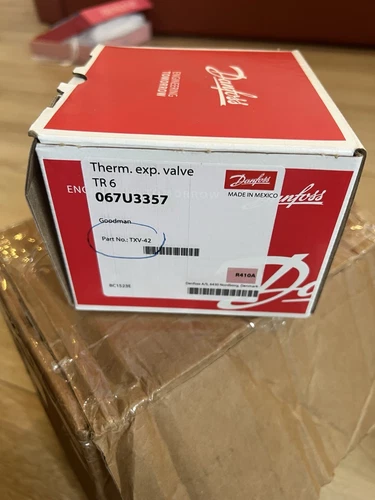 Danfoss Goodman 067U3357 Thermostatic Expansion Valve TR6 No. TXV-42 *NEW* R410A