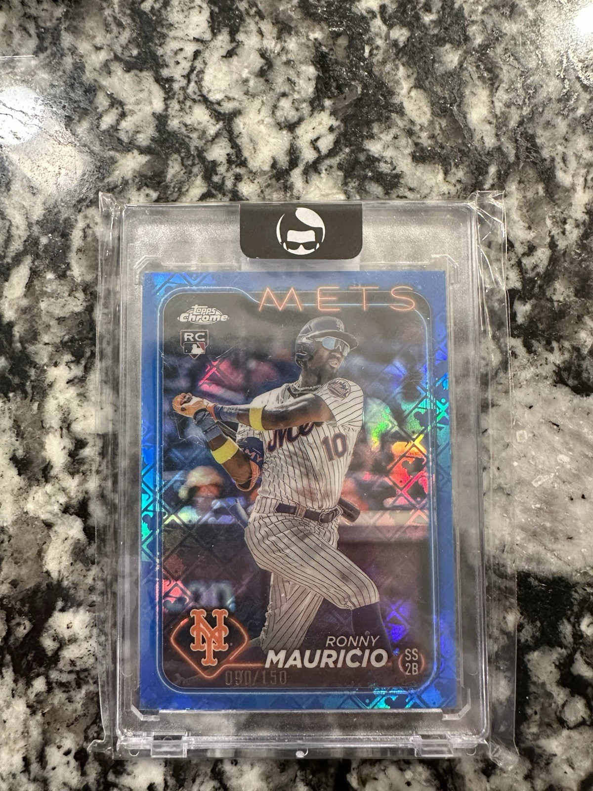 2024 Topps Chrome Ronny Mauricio Rookie Blue raywave Refractor /150 #28 - BBT6